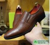 Giày lười công sở vân đà điểu phong cách Italia